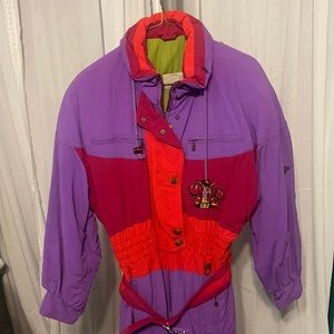 Vintage Bogner one piece ski suit 8r